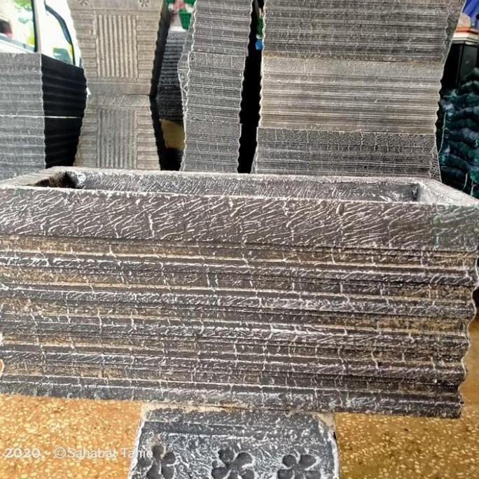 Pot minimalis panjang 50cm//pot coran panjang