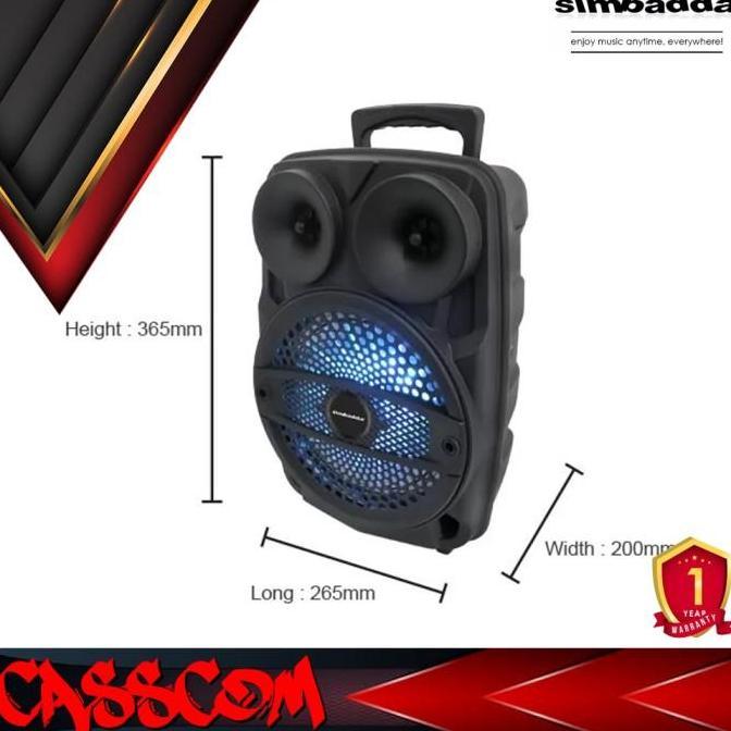 mf_ratna/ Simbadda Portable Karaoke Speaker CST 838N Diskon