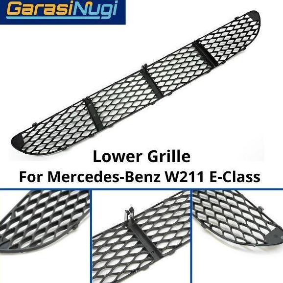 Mercedes W211 Avantgarde Grill Cover Bumper Lower Grille Bawah E200
