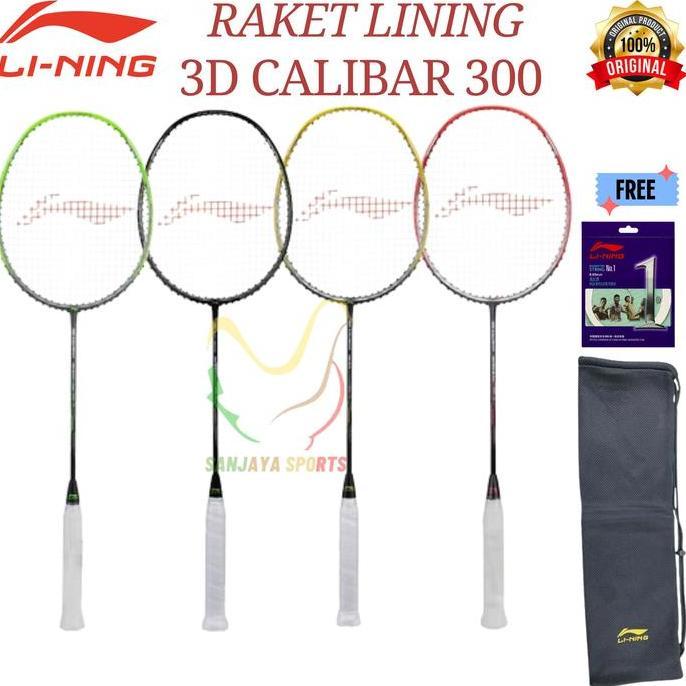 NEW RAKET BADMINTON LINING 3D CALIBAR 300 300 BOOST 300 COMBAT