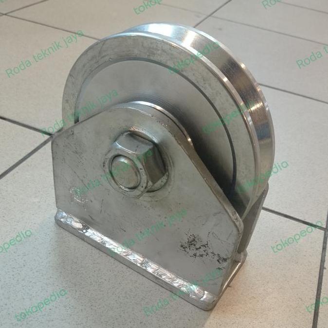 RODA PINTU PAGAR /RODA GERBANG 6 INCHI EXTRA HEAVY DUTY (REL SIKU) BULL BRAND ''
