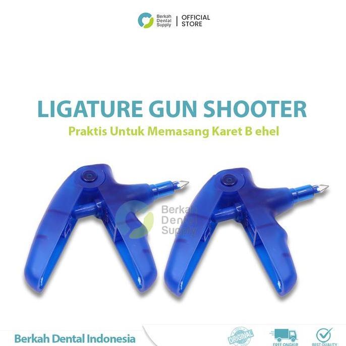 Dental Ligatures Gun Shooter Alat Pasang Karet Behel Gigi