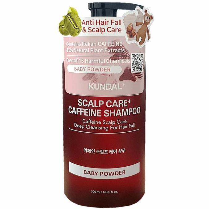 Kundal Scalp Care and Caffeine Shampoo 500ml Baby Powder