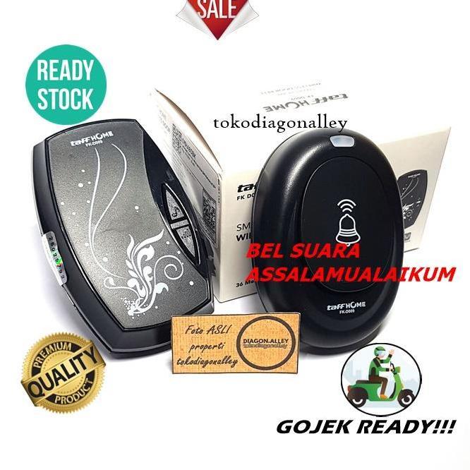 Bel Rumah Tanpa Kabel Assalamualaikum Bel Pintu Assalamualaikum Bel Pintu Wireless Door Bell Wateroo