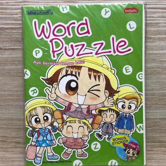 BUKU AKTIVITAS ANAK MIIKO - WORD PUZZLE (AYO, BERMAIN DENGAN KATA) MDLS27