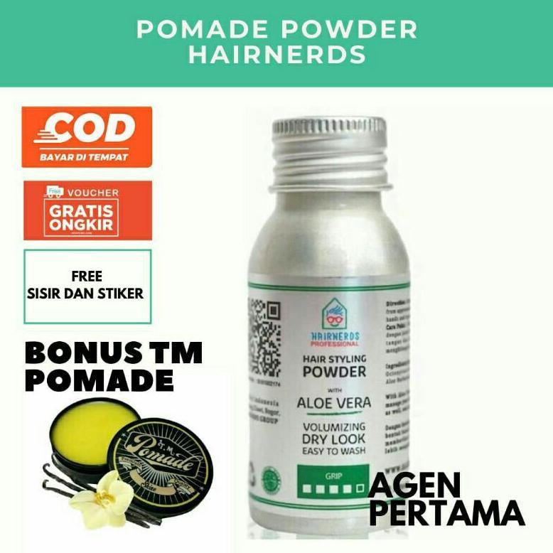 HAIRNERDS PROFESIONAL HAIR STYLING POWDER / POMADE POWDER / POMADE BUBUK MURAH