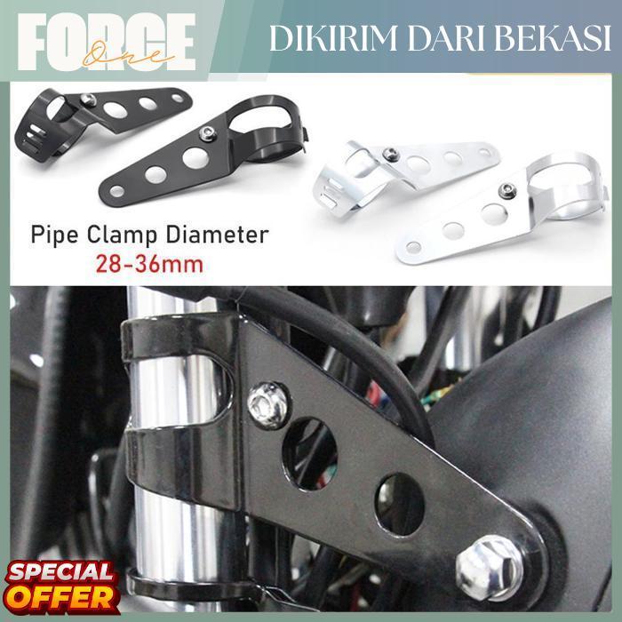 Force One Bracket Lampu Universal Custom Kuping Lampu Custom GL TIGER MEGAPRO NINJA CB VIXION SCORPI