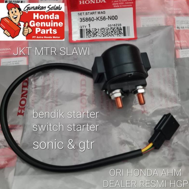 35860-K56-N00 BENDIK STATER,SWITCH STARTER, SET STARTER MAG SONIC SUPRA GTR CB 150 R LED ORI AHM