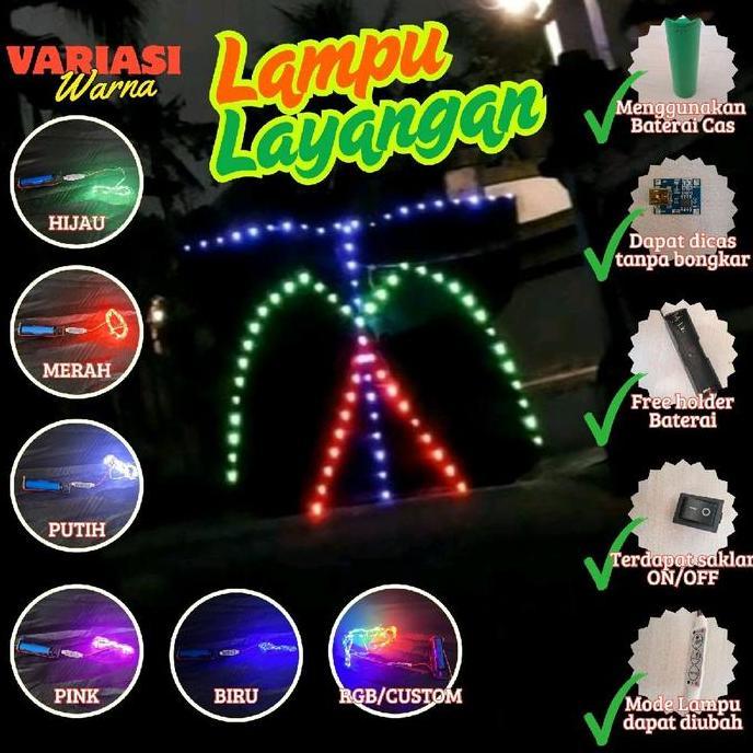 LAMPU LAYANGAN, LAMPU LAYANGAN KAWAT, LAMPU LAYANGAN BATERAI, LAMPU LAYANGAN RGB