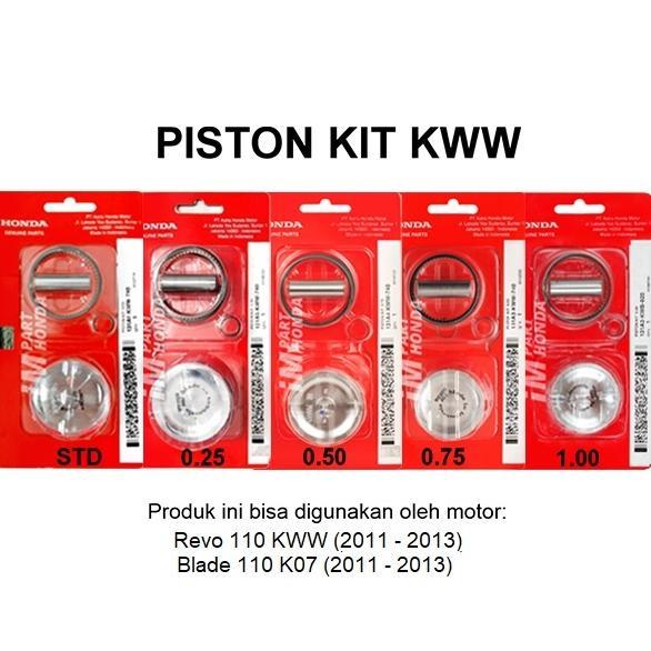 131A1-KWW-740 131A2-KWW-740 131A3-KWW-740 131A4-KWW-740 131A5-KWW-740 PISTON KIT BLADE 110 K07 REVO 