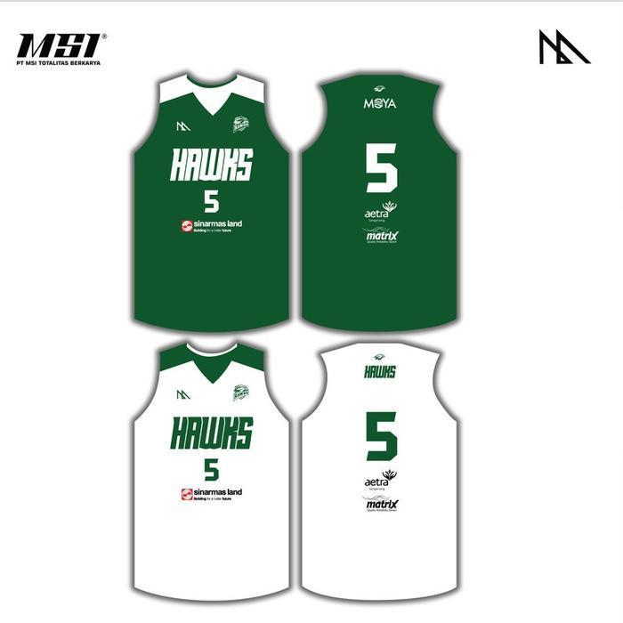 Bisa Cod - Jersey Basket Msi - Tangerang Hawks Practice Jersey