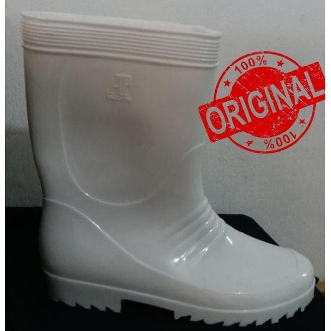 DS204 - Sepatu Boots AP Putih Pendek Original
