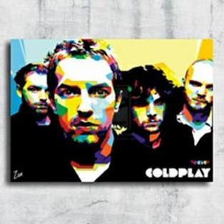 POSTER DINDING ART COLDPLAY WPAP FB27