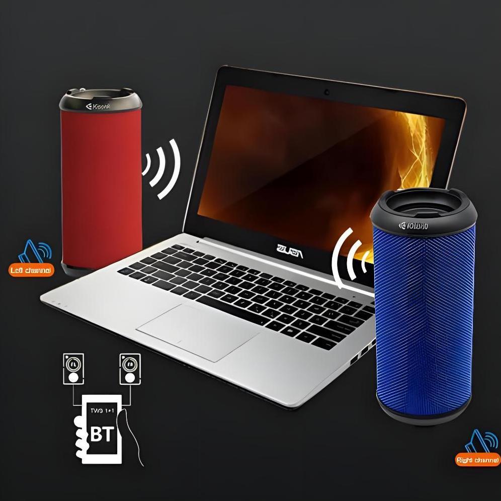 PROMO KISONLI Speaker Bluetooth Portable Q5S Dual Bass Support FM Radio, TF, AUX