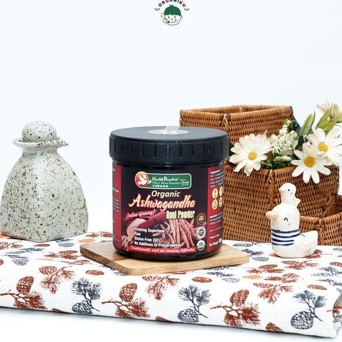 Health Paradise Organic Ashwagandha Root Powder 80g