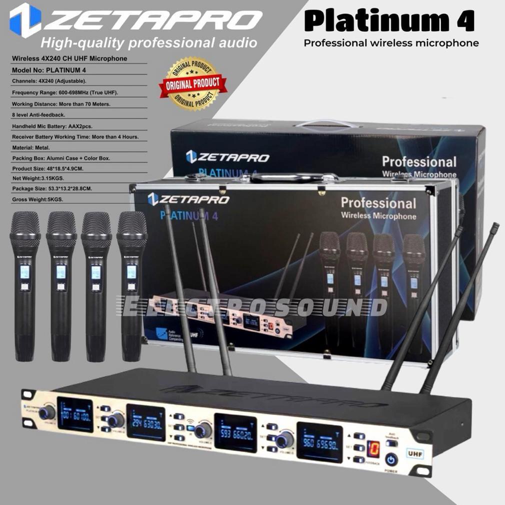 MIC WIRELESS ZETAPRO PLATINUM 4 / Zetapro Platinum 4 / ZETAPRO ORIGINAL