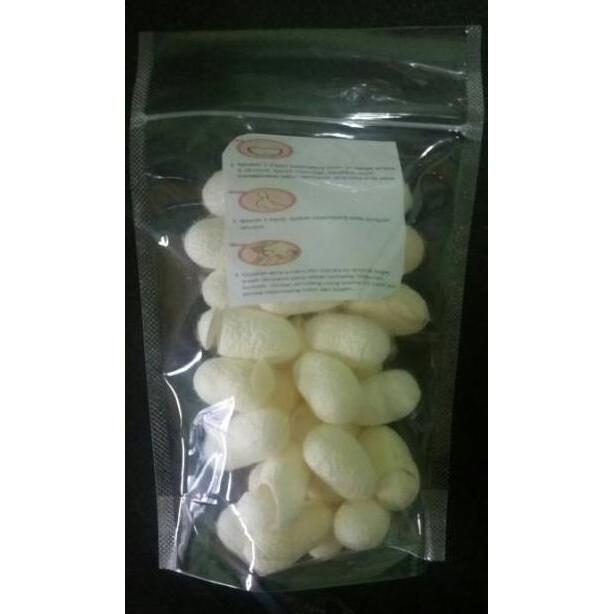 Termurah Cocoons worm paket 30pcs super / kepompong ulat sutra / kepompong ulat sutera