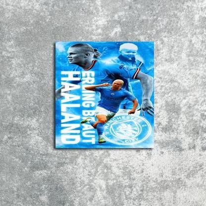 POSTER MAN CITY ERLING HALLAND FB27