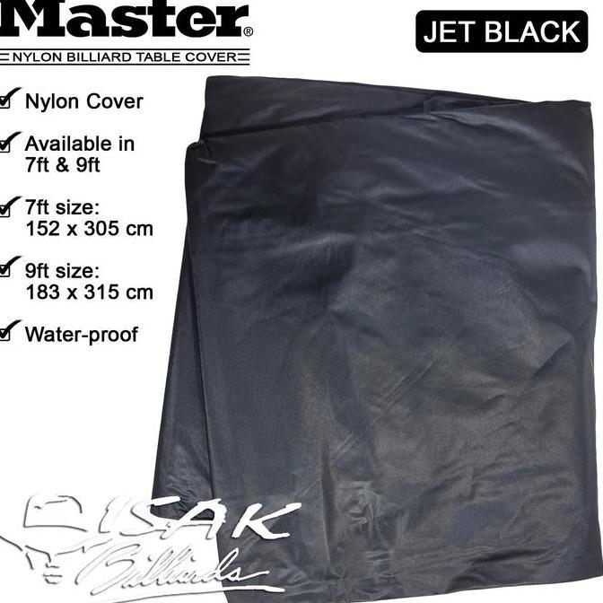 MASTER NYLON TABLE COVER BLACK - TUTUPAN MEJA BILLIARD POOL TAPLAK