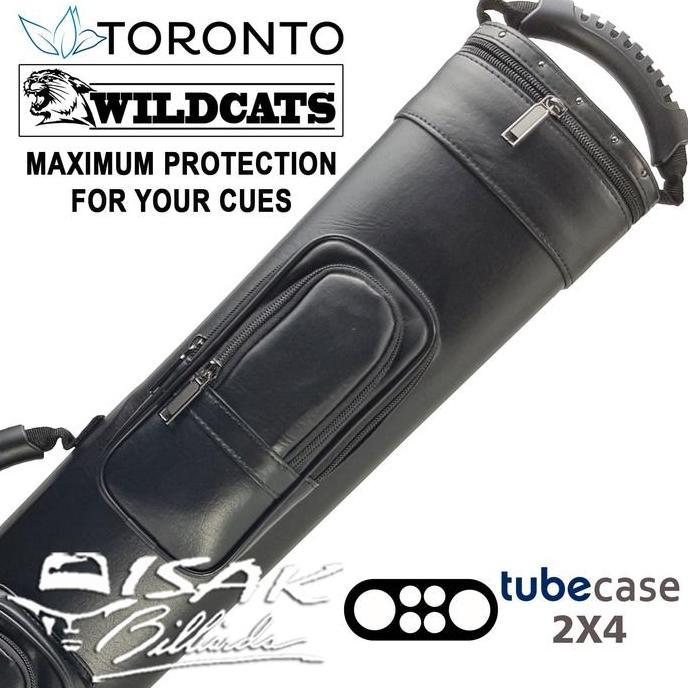 TORONTO WILDCATS 2X4 362 HARD TUBE CUE CASE TAS STICK BILLIARD BILIAR