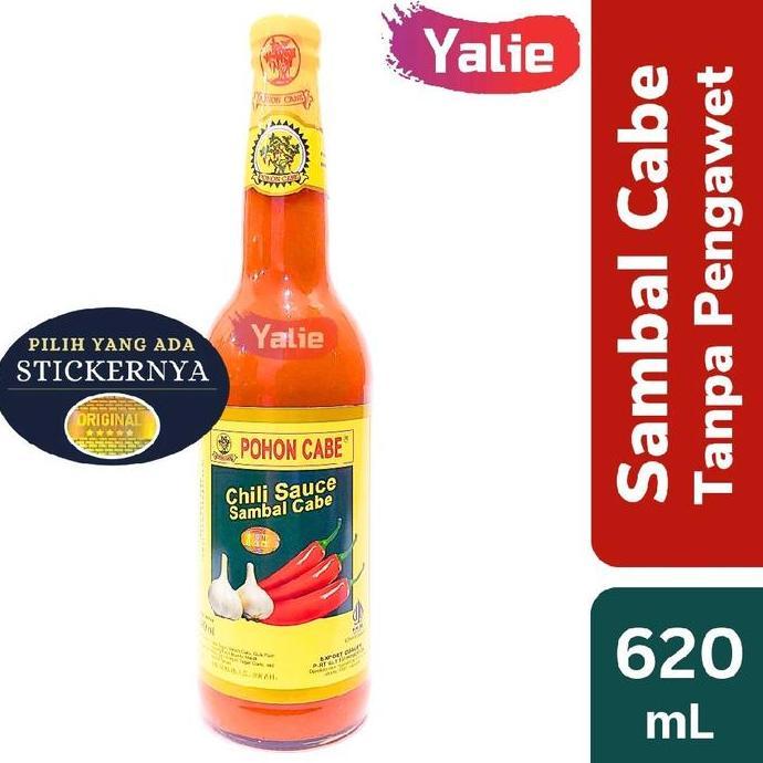 SAMBAL POHON CABE 620ml Saus Sambel Saos Pedas Alami 620 ml Enak