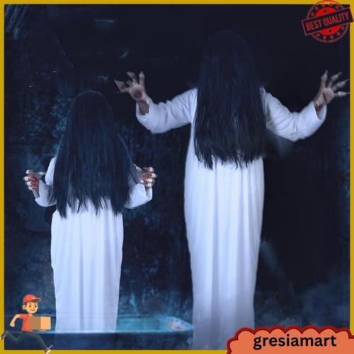 Costume Kuntilanak Kostum Sadako Hantu Wanita Seram Setan Pakaian Halloween Hallowen Haloween Hellow