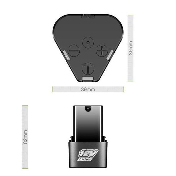 Pwrs- Baterai Bor Cordless 12 Volt+Charger Power Adapter 12V Dc 110-220V Untuk Bor/Charger Bor Cordl