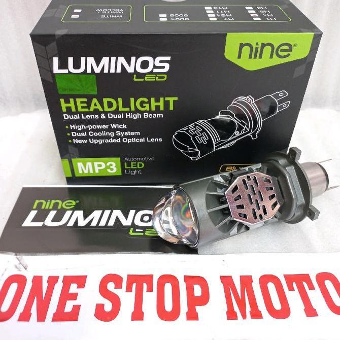 Kvb- Lampu Led Mini Projector Luminos Led H4 Mp3 Mini Head Lht Nine
