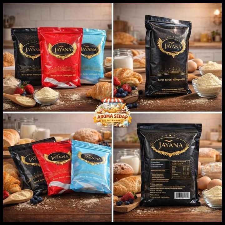 Terlaris Bubuk Tabur Perasa Kue Cap Jayana Aroma Khusus (Dingin/Freezer Dan Non Dingin) 1Kg Dan 1/2K