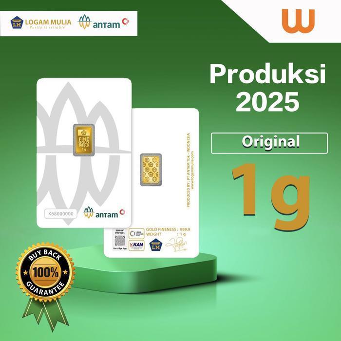 1 GR (GRAM) GOLDBAR/LOGAM MULIA/LM/EMAS ANTAM BERSERTIFIKAT LBMA ORIGINAL DAN TERPERCAYA