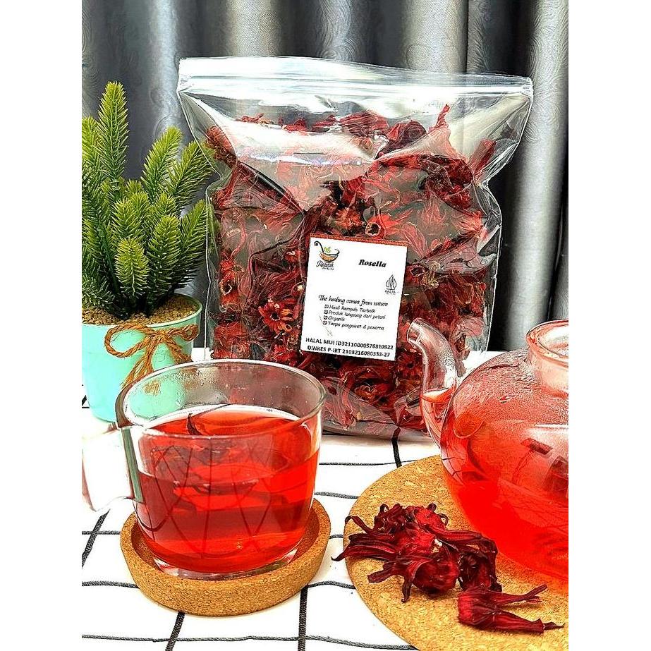 BUNGA ROSELLA MERAH KERING 1 KG
