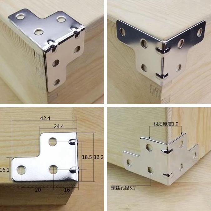 SHWARASA 4pcs Siku Hardcase /Siku Sudut /Siku L Besar /Siku L Hardcase/ Siku Box Hardcase/Siku L Poj