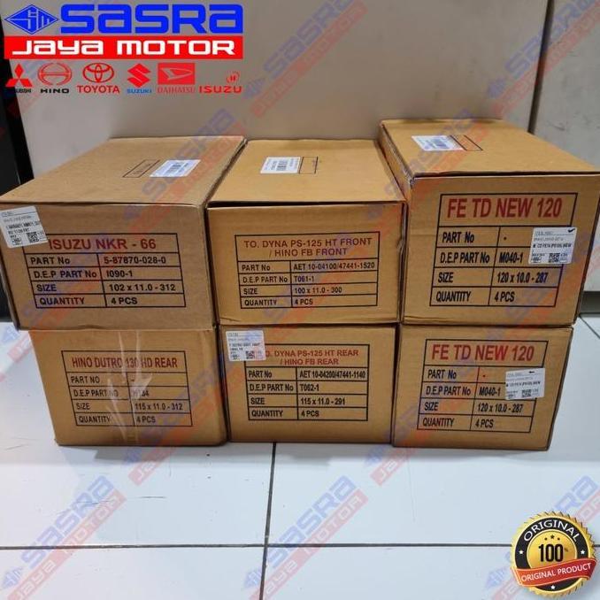 Brake Lining NTB Kampas Rem Belakang/Depan [1SET] SR