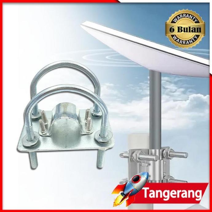 SHWARASA Bracket Antenna / Klem Penyangga Antena / Bracket Penyangga Antena Vertikal
