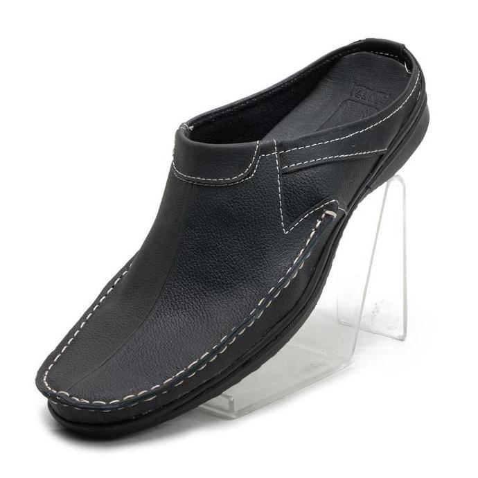 Casual- Sandal Slop Pria Bustong Kulit Rajut Fordza Ar