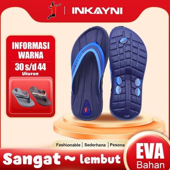 Lord- Inkayni Sandal Jepit Pria Anti-Slip Terbaru 26 Sandal Jepit Eva Tebal Karet Elastis Empuk 30-4
