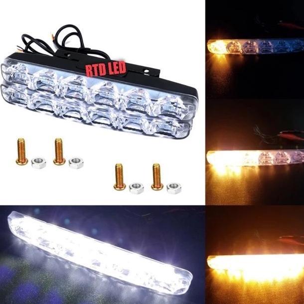 Promo Lampu Led Drl Bemper Grill Mobil 6 Mata