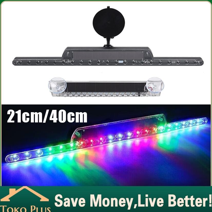 Hot Lampu Strobo Mobil Truk Dan Bus Tenaga Surya Solar 5V 2A Dekorasi Tempel Kaca Belakang Mobil Ked