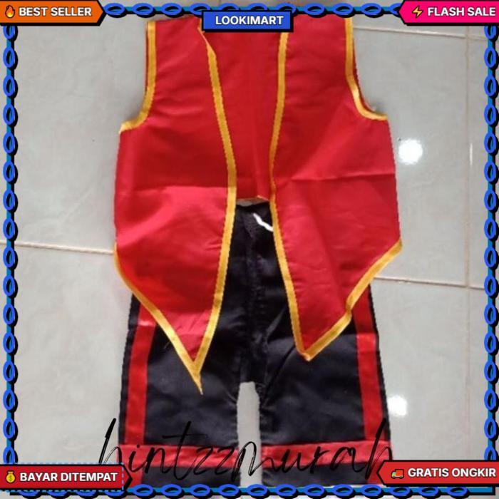 Setelan Celana + Rompi Baju Bujang Ganong Anak Usia 3 - 12 Tahun / Baju Ganong Full Set / Kostum Pen