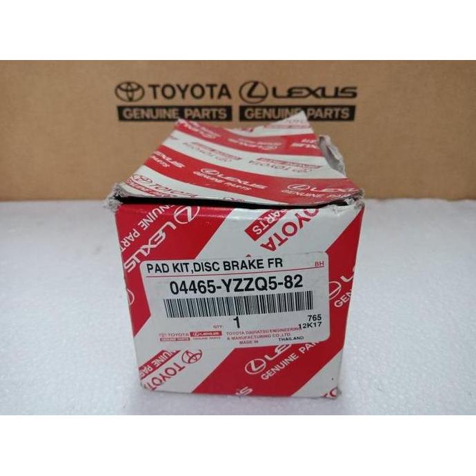 Brake Pad Kampas Rem Depan Fortuner Hilux 04465-YZZR5-82 Orinal
