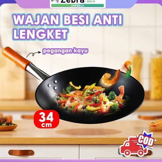 Codwajan Seasoning Wajan Baja Wajan Kuali 34Cm Wajan Masak Wok