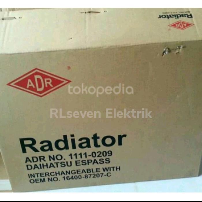 Radiator Espass 2 Ply Merk Adr Bahan Tembaga Original Dan Terpercaya