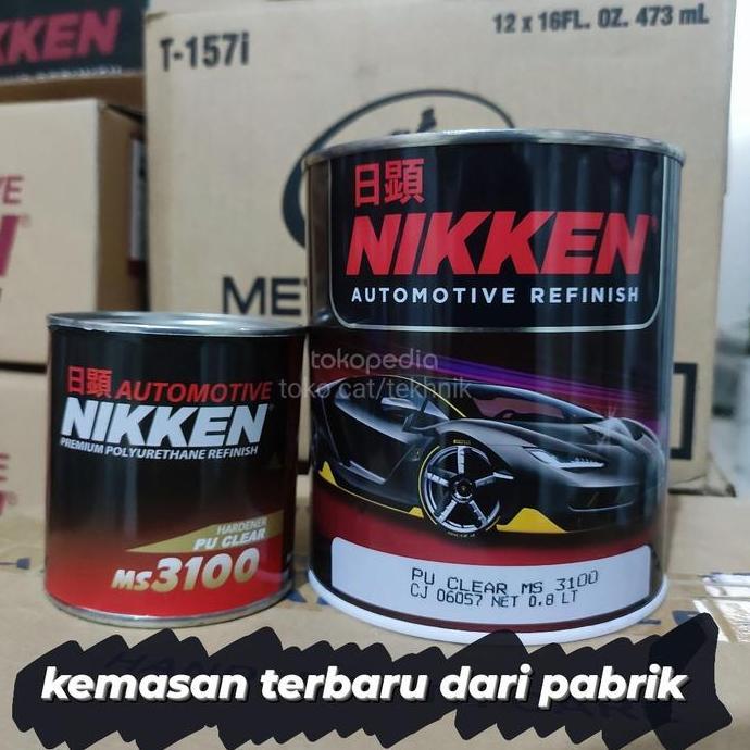 Pulasan- Nikken Pu Clear Ms 3100 1Liter Set / Clear Coat Nikken