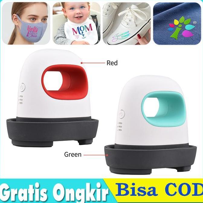 VIRYEOU Mesin Press Sablon Kaos Heat Press Mini Transfer Sablon DIY