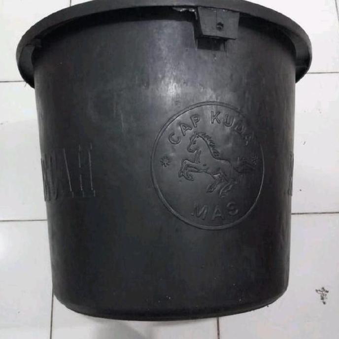 Best Seller Pot Tanaman Karet Besar 85 Hitam Tebal Tahan Banting Pot Buah Bunga 85 Diameter 65Cm Tin