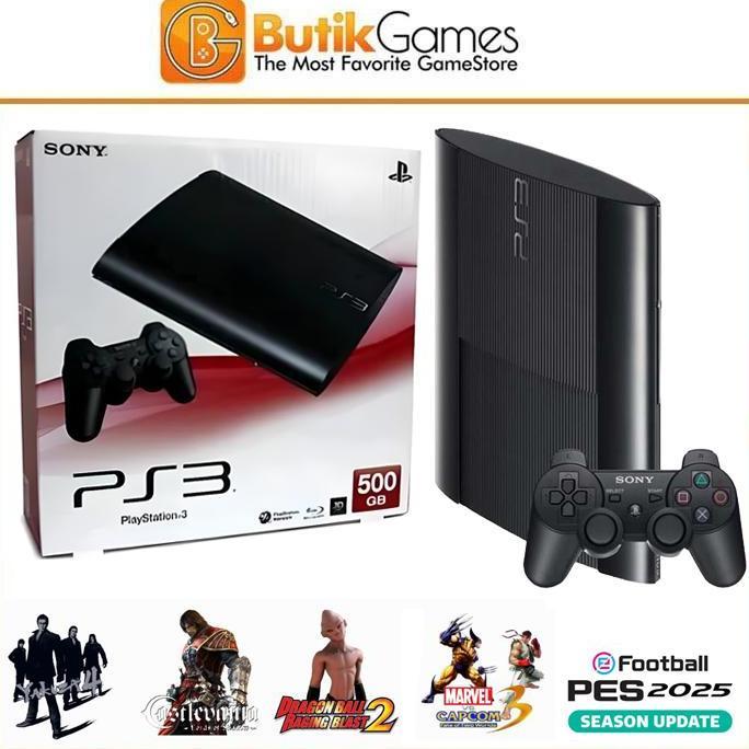 UCL_GRAMARI - SONY PS3 SUPERSLIM 500GB SUPER SLIM 500 GB FULL GAME OFW