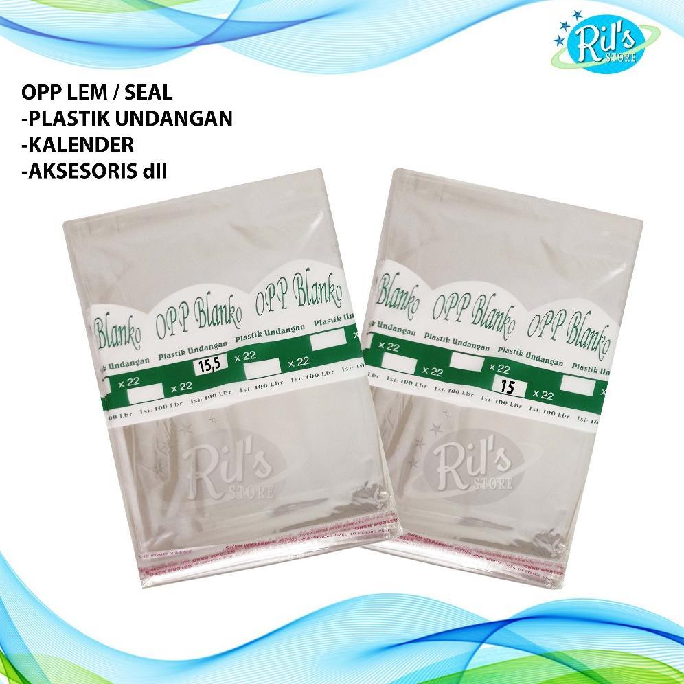 Plastik OPP Lem 15 x 22 & 15.5 x 22 Plastik Undangan / OPP Seal - Lem / Plastik Kemasan / 15x22 15.5