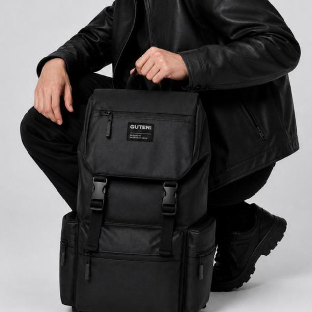 GUTEN inc - Tas Ransel Pria Backpack Gerywolf Expandable 35L Waterproof Hitam Laptop Bag Large Capac