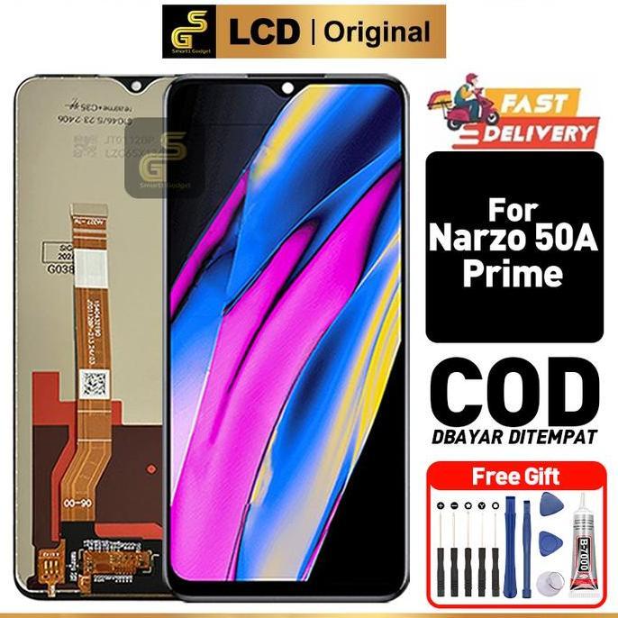 HARGA DISC - PROMOLCD RALME Narzo 50A Prime ORI 100% Garansi 30 Hari Layar HD COD Kualitas No.1 Berg