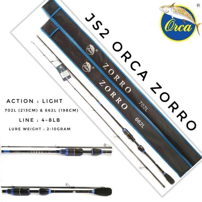 Joran Spinning Casting Orca Zorro 180 198 210 Terbaik Japan Style